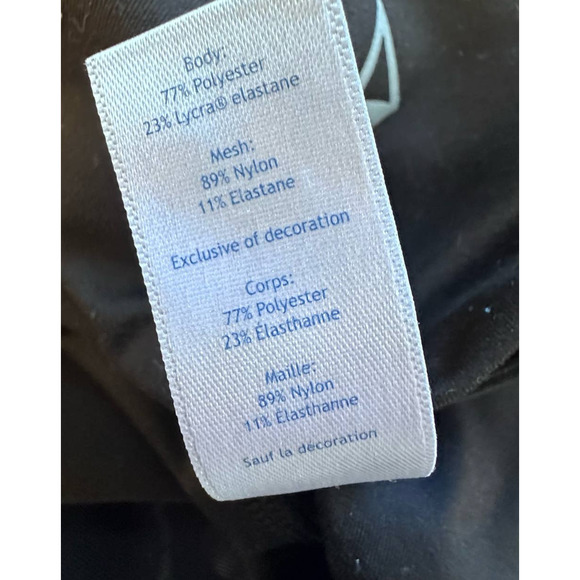 Ivivva by Lululemon Black Leggings Sheer bottoms sz 10 - Picture 9 of 9